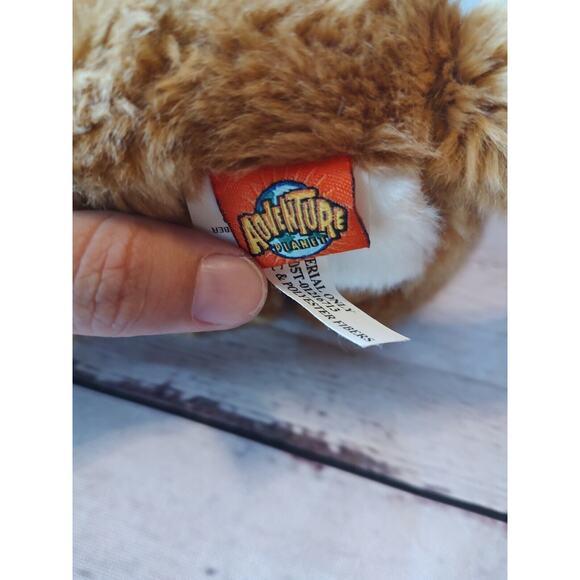 Adventure Planet Tiger 7.5inch Stuffed Plush Toy Animal With gold Sparkle Eyes - Picture 5 of 6